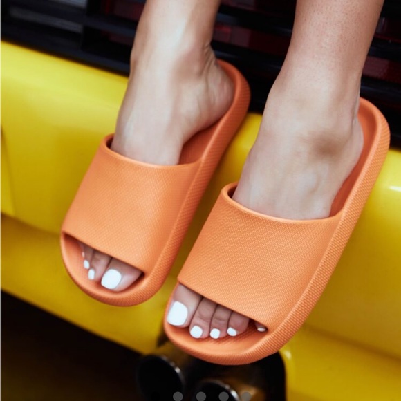 Forever 21 Shoes - Forever 21 | Textured Almond-Toe Slides